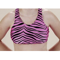 Youth Pizzazz Animal Print Sports Bra w/ Racer Back Design